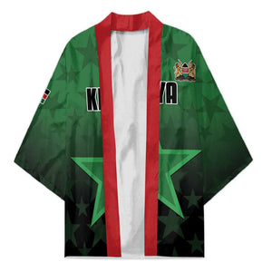 Custom Kenya Football Kimono Go Harambee Stars - Green Jersey