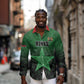 Custom Kenya Football Long Sleeve Button Shirt Harambee Harambee Stars - Green Jersey - African Pride