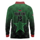 Custom Kenya Football Long Sleeve Polo Shirt Harambee Harambee Stars - Green Jersey - African Pride