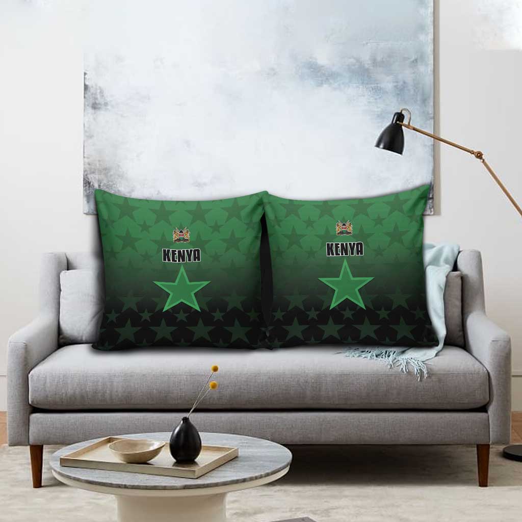 Kenya Football Pillow Cover Go Harambee Stars - Green Jersey