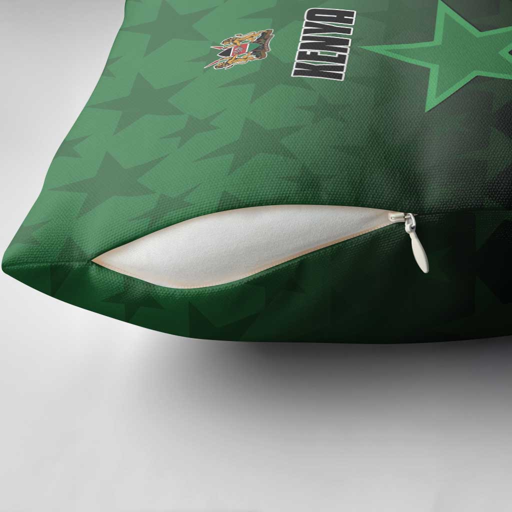 Kenya Football Pillow Cover Go Harambee Stars - Green Jersey