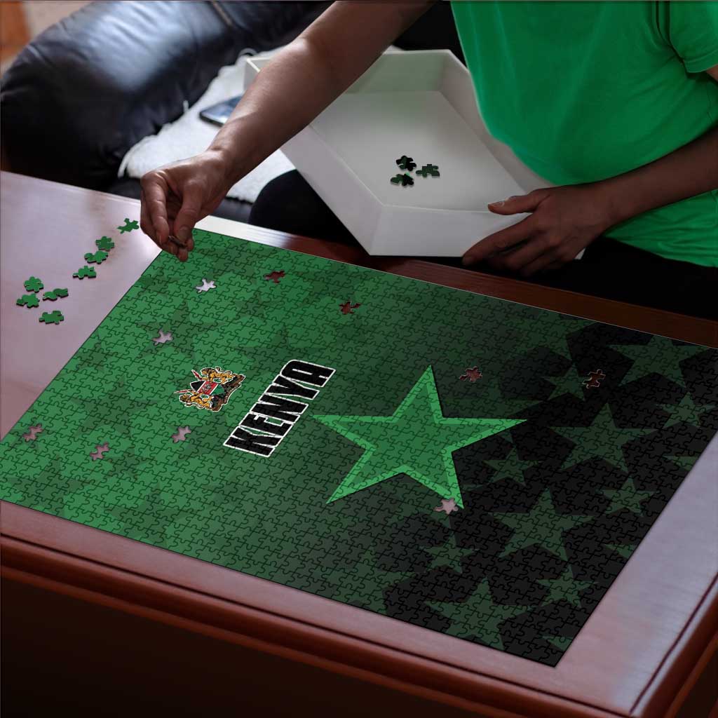 Kenya Football Puzzle Go Harambee Stars - Green Jersey