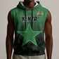 Custom Kenya Football Sleeveless Hoodie Harambee Harambee Stars - Green Jersey - African Pride