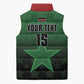 Custom Kenya Football Sleeveless Puffer Jacket Go Harambee Stars - Green Jersey