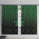 Kenya Football Window Curtain Harambee Harambee Stars - Green Jersey - African Pride