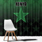 Kenya Football Window Curtain Harambee Harambee Stars - Green Jersey - African Pride