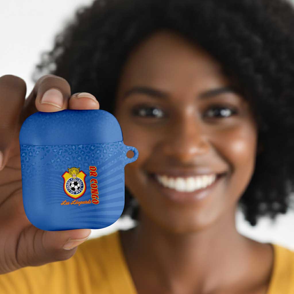 DR Congo Football AirPods Case Come On Les Léopards