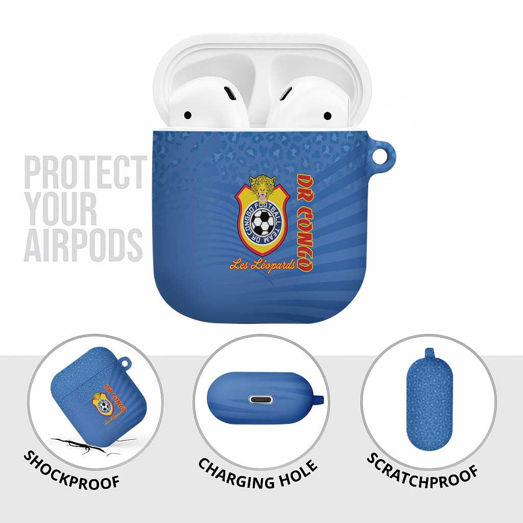 DR Congo Football AirPods Case Come On Les Léopards