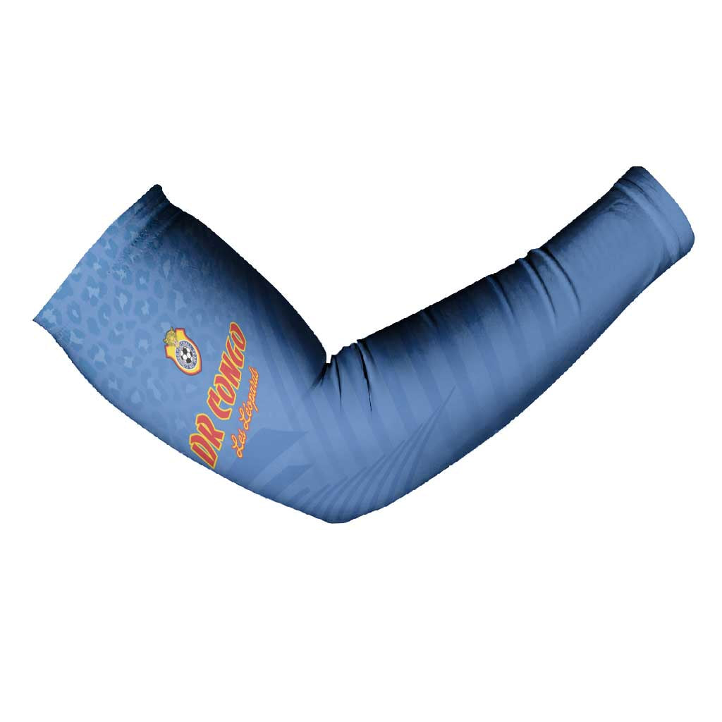 Custom DR Congo Football Arm Sleeves Come On Les Léopards