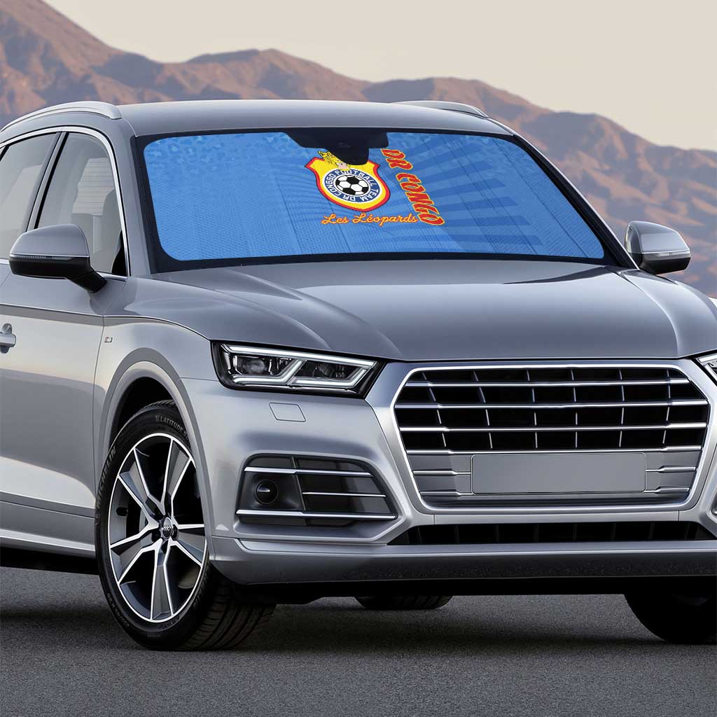 DR Congo Football Auto Sun Shade Come On Les Léopards
