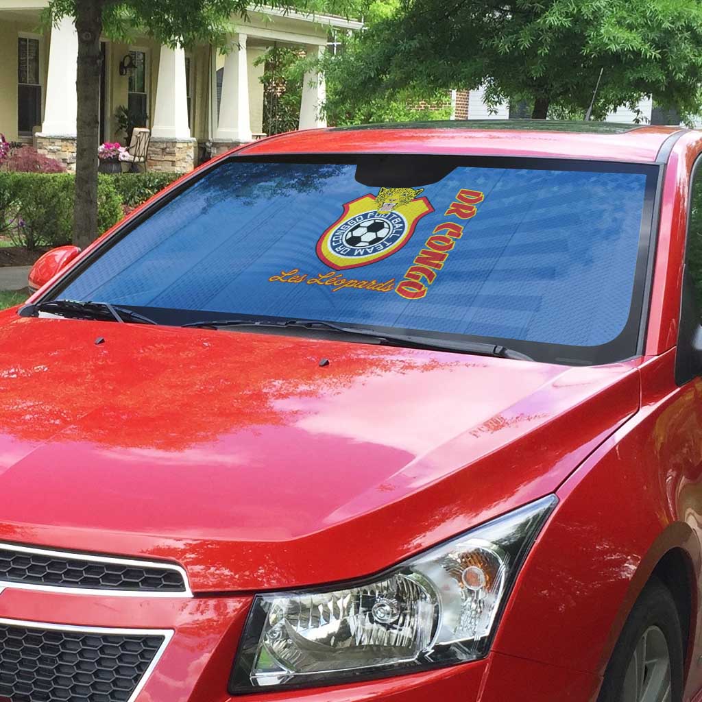 DR Congo Football Auto Sun Shade Come On Les Léopards
