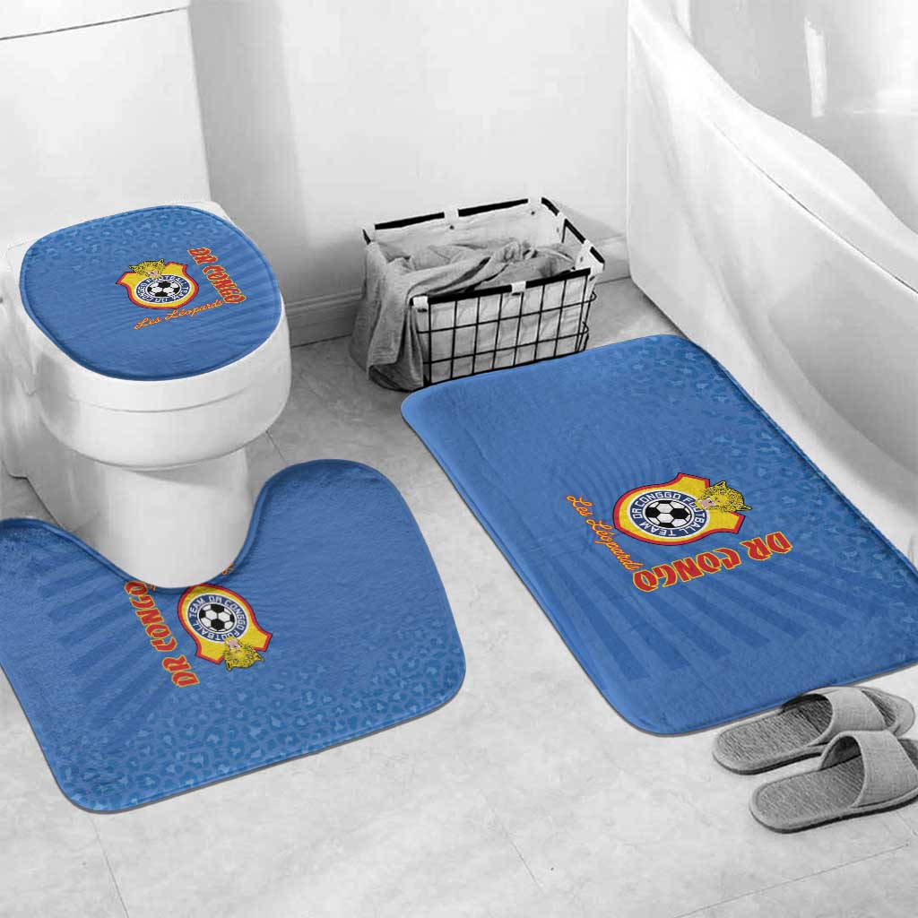 DR Congo Football Bathroom Set Come On Les Léopards