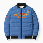Custom DR Congo Football Bomber Puffer Jacket Come On Les Léopards