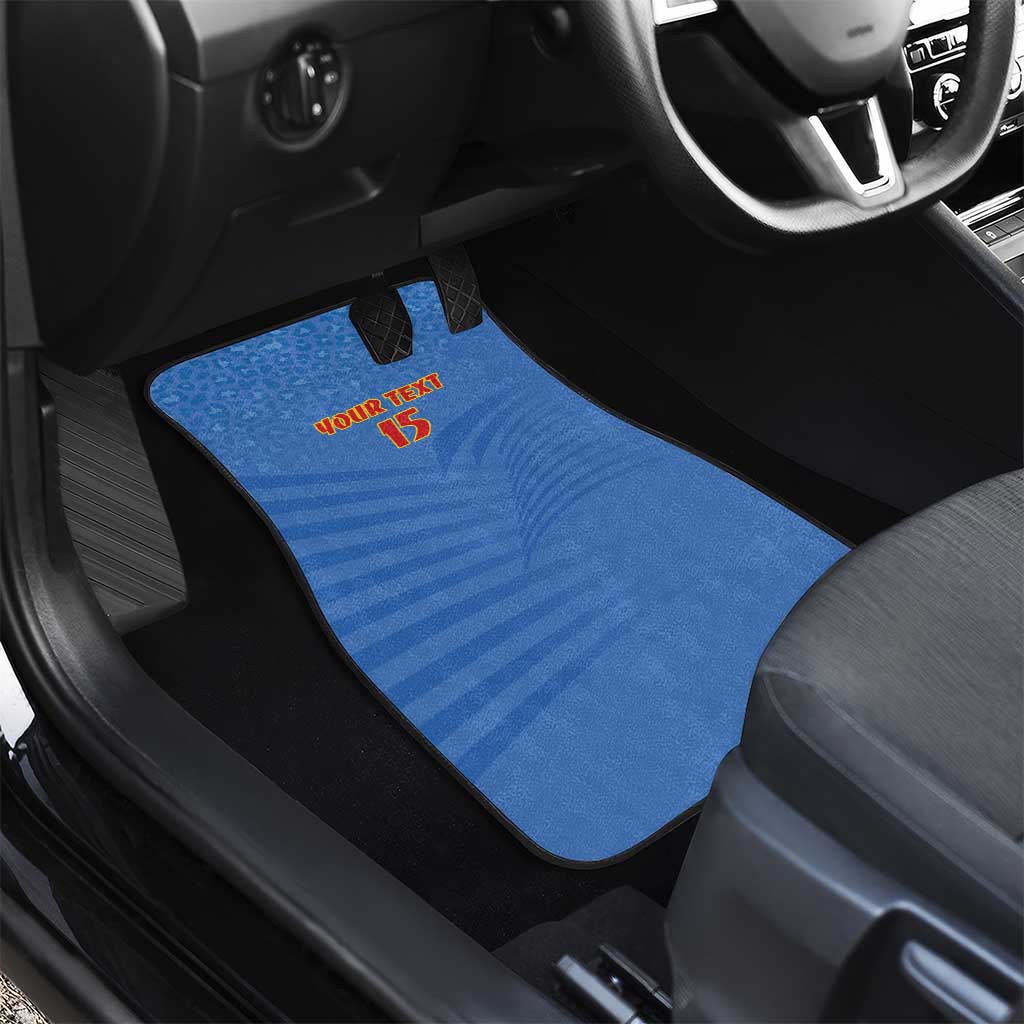Custom DR Congo Football Car Mats Allez Les Léopards - African Pride
