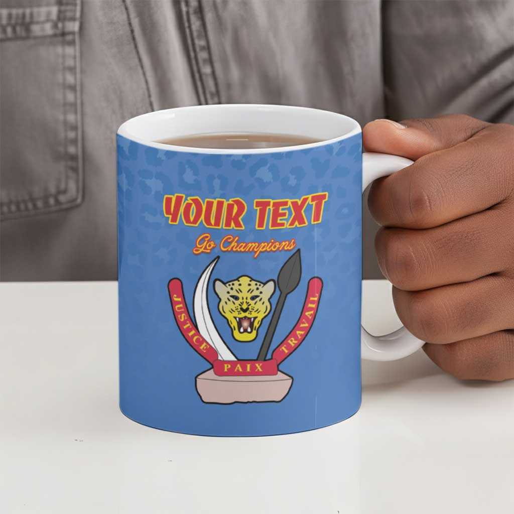 Custom DR Congo Football Ceramic Mug Come On Les Léopards