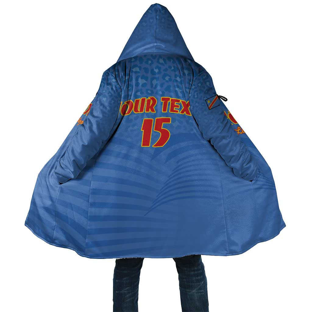Custom DR Congo Football Cloak Come On Les Léopards