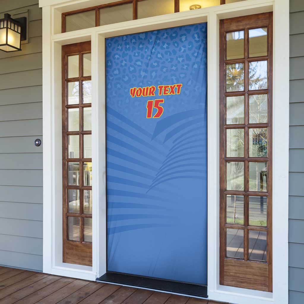 Custom DR Congo Football Door Cover Come On Les Léopards