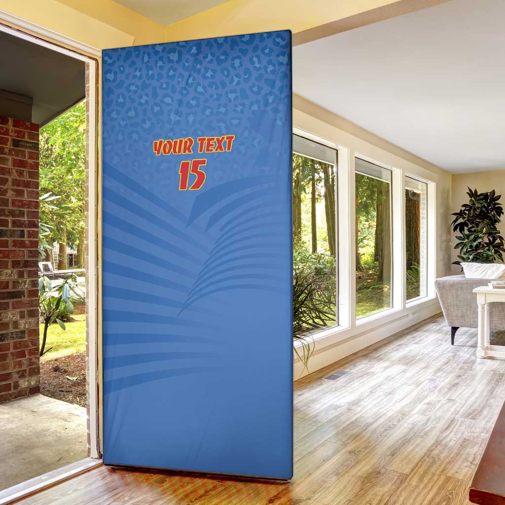 Custom DR Congo Football Door Cover Come On Les Léopards