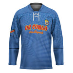 Custom DR Congo Football Hockey Jersey Come On Les Léopards
