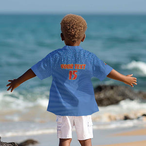 Custom DR Congo Football Kid Hawaiian Shirt Allez Les Léopards - African Pride