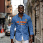 Custom DR Congo Football Long Sleeve Button Shirt Allez Les Léopards - African Pride