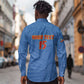 Custom DR Congo Football Long Sleeve Button Shirt Allez Les Léopards - African Pride