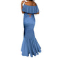 Custom DR Congo Football Mermaid Dress Allez Les Léopards - African Pride