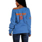 Custom DR Congo Football Off Shoulder Sweater Allez Les Léopards - African Pride