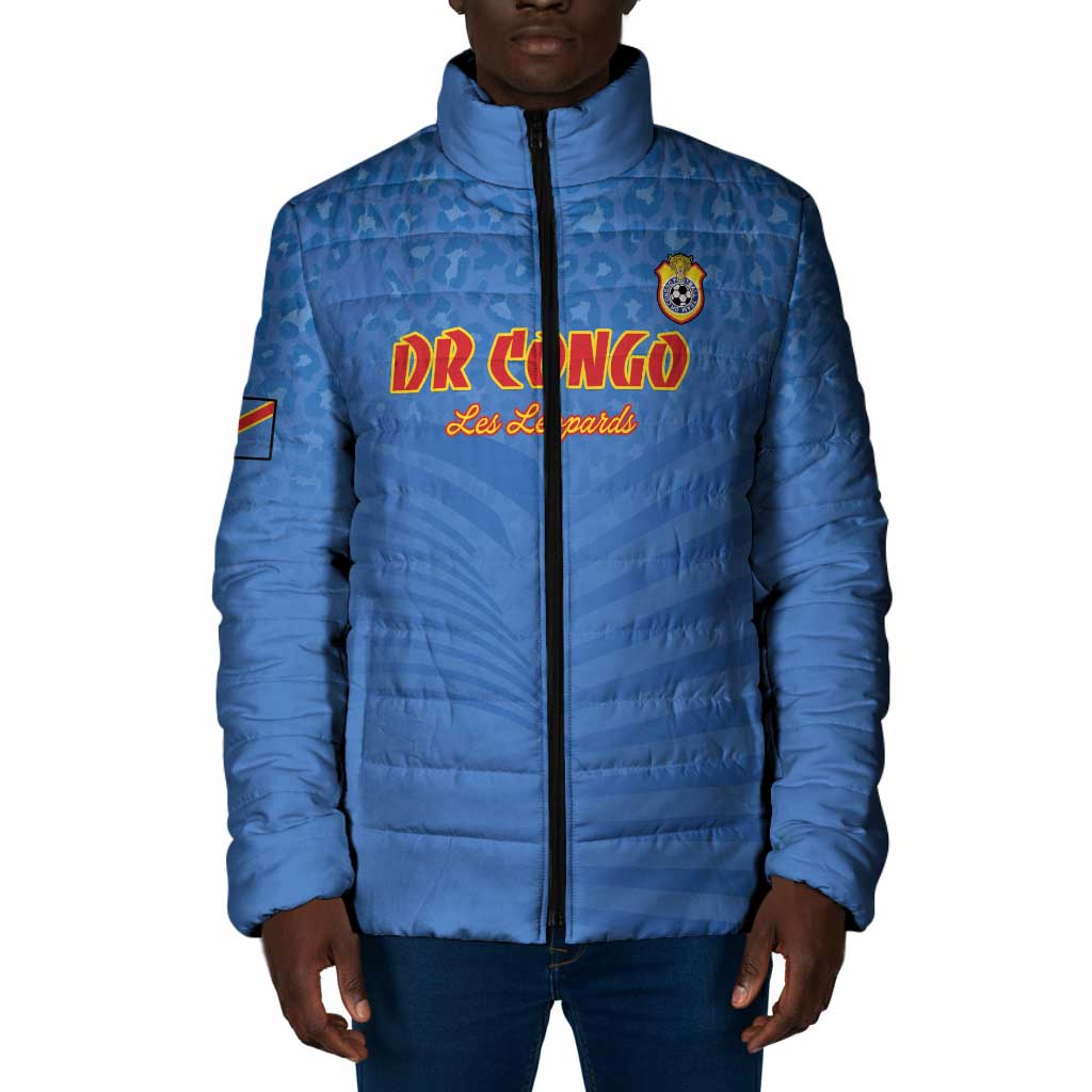 Custom DR Congo Football Padded Jacket Come On Les Léopards