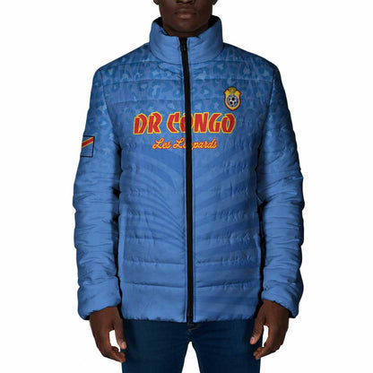 Custom DR Congo Football Padded Jacket Come On Les Léopards