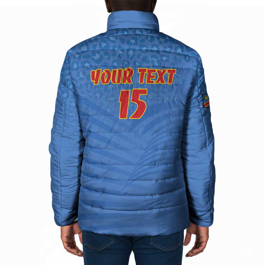 Custom DR Congo Football Padded Jacket Come On Les Léopards