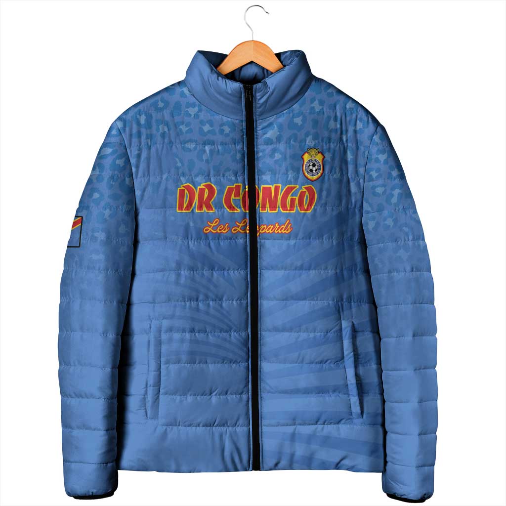 Custom DR Congo Football Padded Jacket Come On Les Léopards