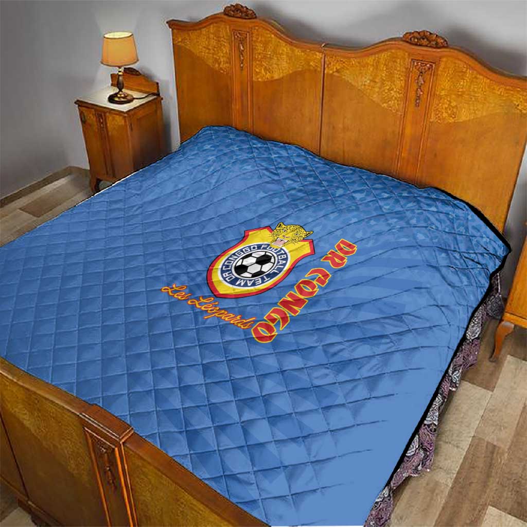 DR Congo Football Quilt Allez Les Léopards - African Pride