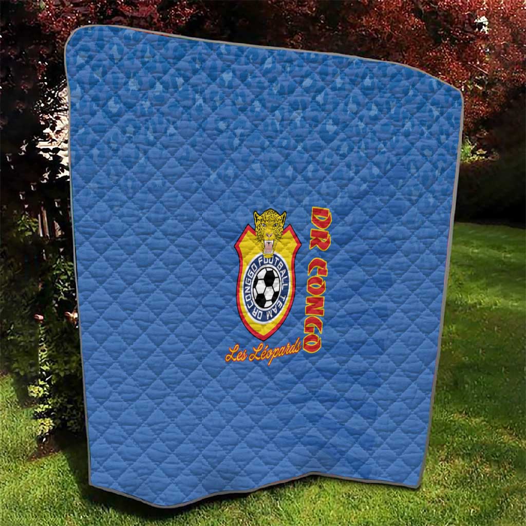 DR Congo Football Quilt Allez Les Léopards - African Pride