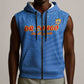 Custom DR Congo Football Sleeveless Zip Hoodie Allez Les Léopards - African Pride