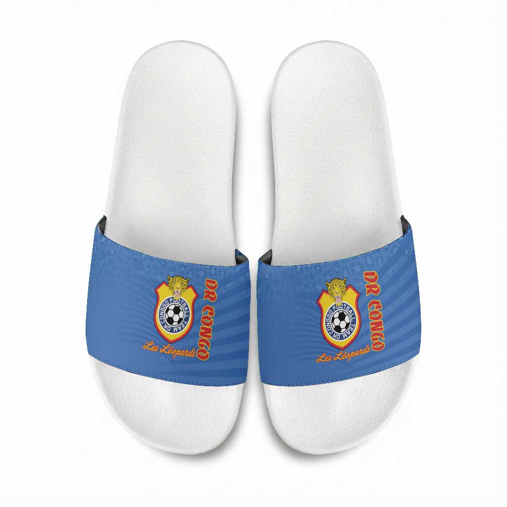 DR Congo Football Slide Sandals Come On Les Léopards