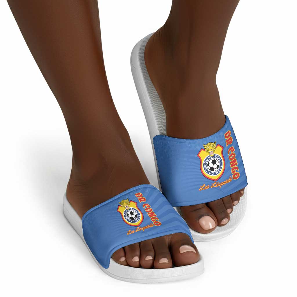 DR Congo Football Slide Sandals Come On Les Léopards