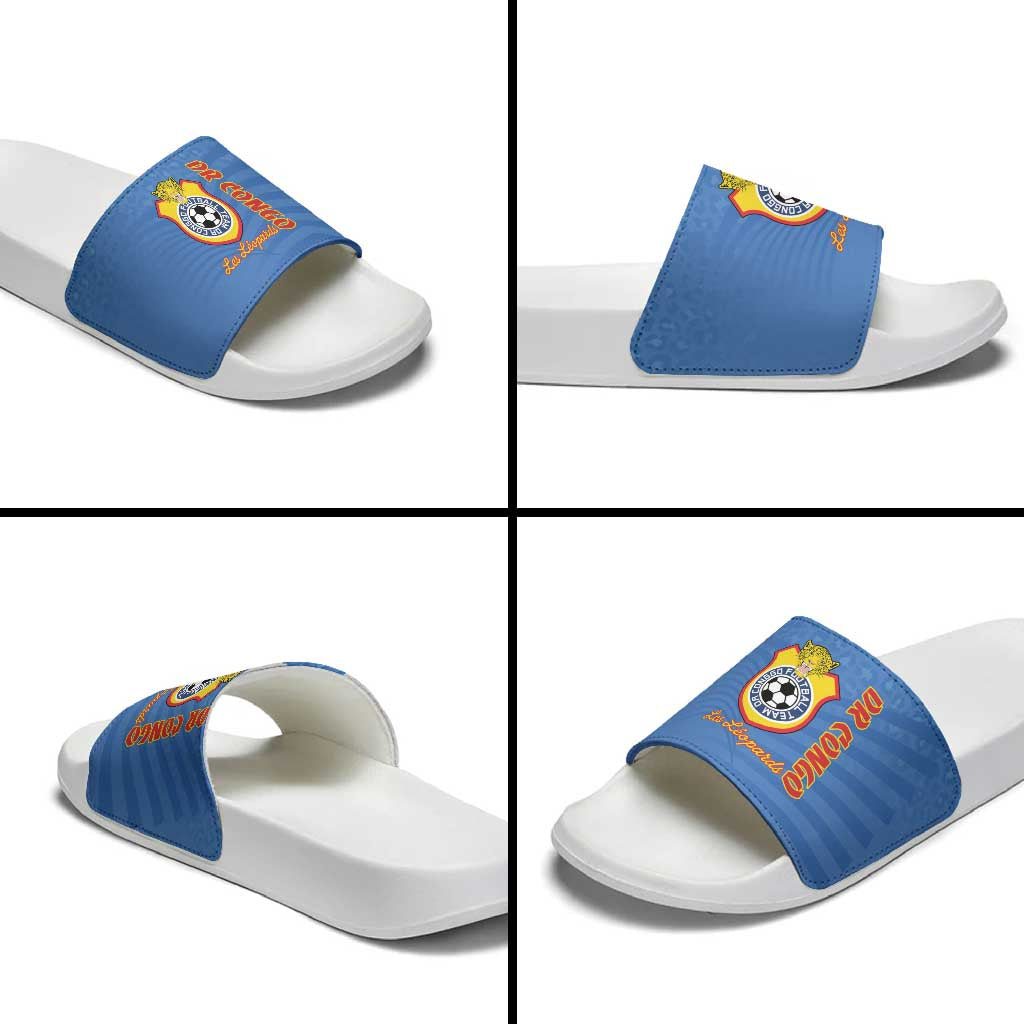 DR Congo Football Slide Sandals Come On Les Léopards