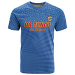 Custom DR Congo Football T shirt Allez Les Léopards - African Pride