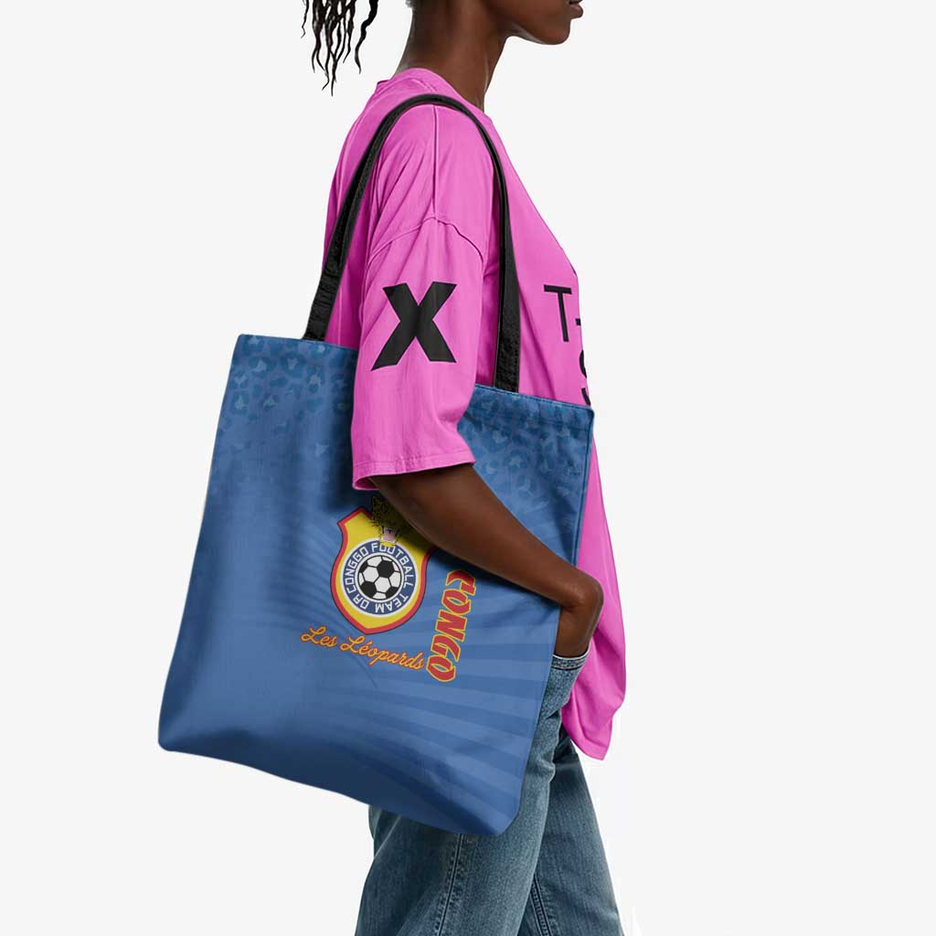 DR Congo Football Tote Bag Come On Les Léopards