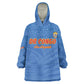 Custom DR Congo Football Wearable Blanket Hoodie Allez Les Léopards - African Pride
