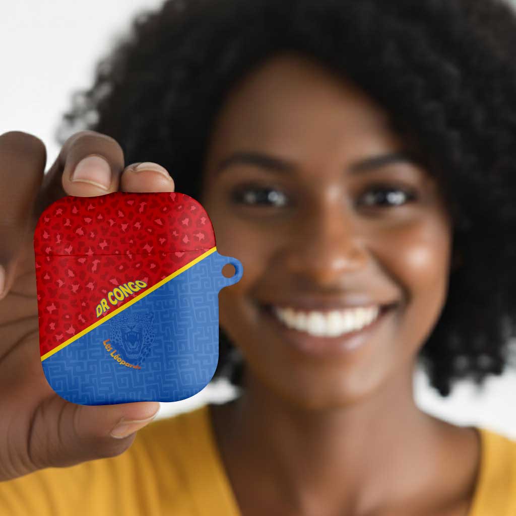 DR Congo Football AirPods Case Allez Les Léopards