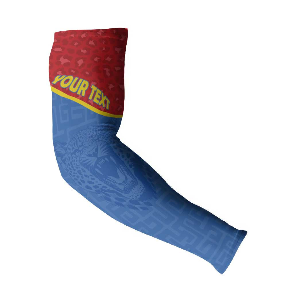 Custom DR Congo Football Arm Sleeves Allez Les Léopards