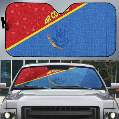 DR Congo Football Auto Sun Shade Allez Les Léopards