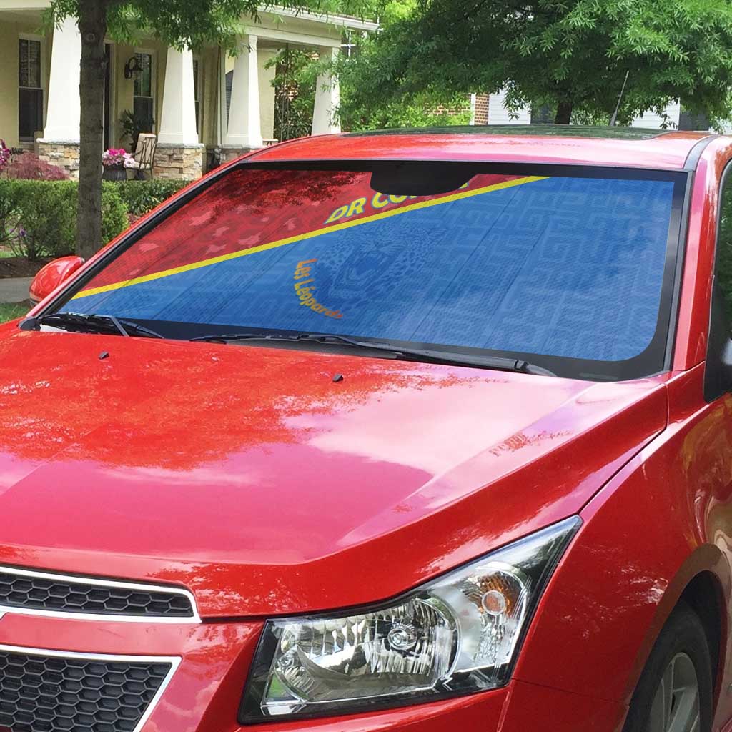 DR Congo Football Auto Sun Shade Allez Les Léopards