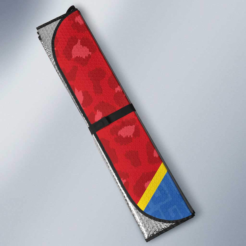 DR Congo Football Auto Sun Shade Allez Les Léopards