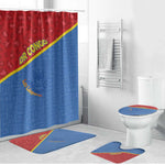 DR Congo Football Bathroom Set Allez Les Léopards