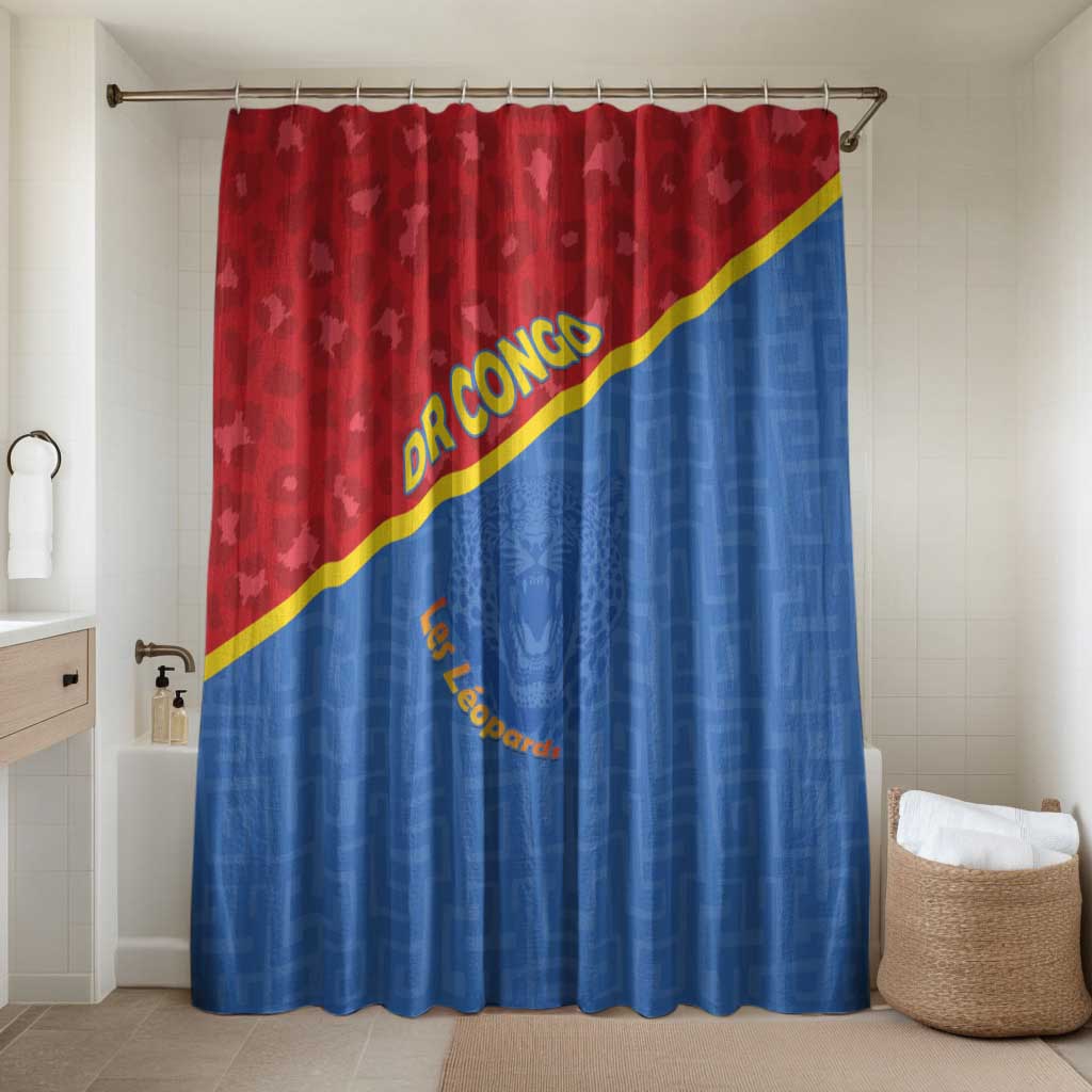 DR Congo Football Bathroom Set Allez Les Léopards