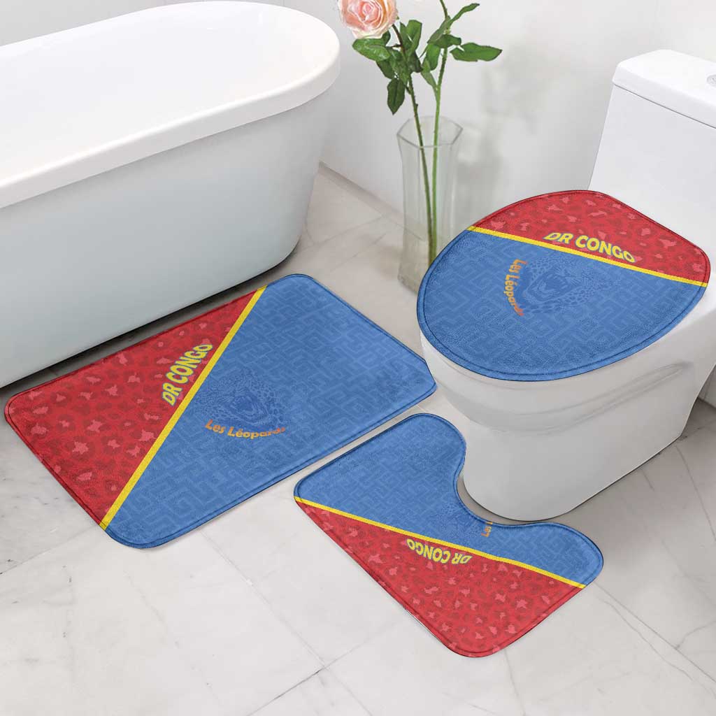 DR Congo Football Bathroom Set Allez Les Léopards