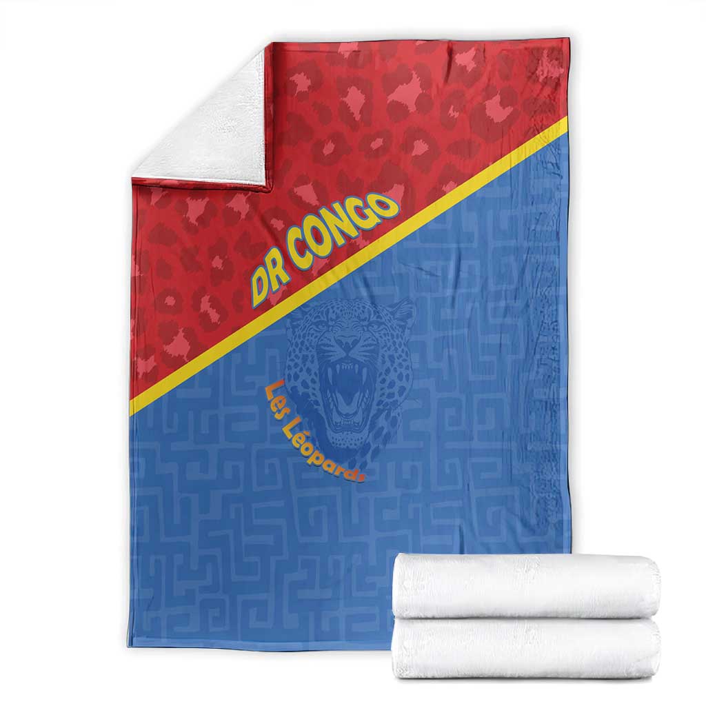 DR Congo Football Blanket Go Champions - African Pride